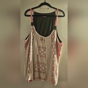 🖤 3/$12 Rewind Crochet Overlay Top